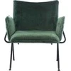Svetainės fotelis su pakoja Element Melissa Designer chair, Žalia