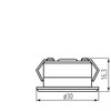 Šviestuvas Kanlux Imber, 1W, 4000°K, aliuminio, 23520