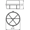 Šviestuvas Kanlux INES 70525, 100W, E27, IP43, baltas