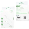 T-PHOX LAIDAS CC15 SERIJOS USB-C/USB-C 60W 3A 2M Baltas