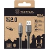 Tactical Fat Man 2.0 kabelis USB-A/USB-C 1m pilkos spalvos
