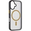 Tactical MagForce Hyperstealth 2.0 dėklas telefonui Apple iPhone 16 juodos ir geltonos spalvos