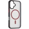 Tactical MagForce Hyperstealth 2.0 dėklas telefonui Apple iPhone 16 juodos ir raudonos spalvos