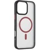 Tactical MagForce Hyperstealth 2.0 dėklas telefonui skirtas Apple iPhone 16 Pro Max juodos ir raudonos spalvos