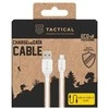 Tactical Taktinis dygsnio siūlų kabelis USB-A/USB-C 0.3m baltos spalvos
