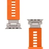 Tactical Tough Band for Apple Watch Ultra Safety Oranžinis/Sidabrinis
