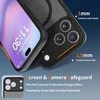 Tech-Protect BasicMag MagSafe dėklas skirtas Apple iPhone 17 Pro Max – matinis juodos spalvos