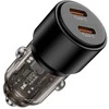 „Tech Protect CC03“ 2 prievadų PD100W automobilinis įkroviklis - juodas