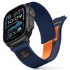 Tech-Protect Elite Elite Apple Watch 8 / 9 / 10 / 11 / SE / Ultra (44 / 45 / 46 / 49 mm) TAMSIAI MĖLYNA/ORANŽINĖ