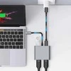 „Tech-Protect HB08 4in1“ USB-C + USB2.0 + 2 x HDMI 4K 60HZ adapteris - pilka