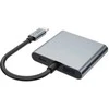 „Tech-Protect HB08 4in1“ USB-C + USB2.0 + 2 x HDMI 4K 60HZ adapteris - pilka