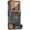 Tech-Protect IPX8 Diving Atsparus vandeniui Case Universal dėklas telefonui juodos spalvos & oranžinis