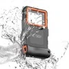 Tech-Protect IPX8 Diving Atsparus vandeniui Case Universal dėklas telefonui juodos spalvos & oranžinis