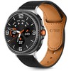 Tech-Protect Leatherfit apyrankė skirta Samsung Galaxy Watch 40/44/46 mm – juodos spalvos