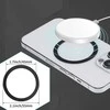 Dėklas Tech-Protect MagMat MagSafe magnetic ring universal – juodos spalvos / sidabrinės spalvos (2 pcs.)