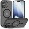 Tech-Protect MagStand MagSafe dėklas skirtas Apple iPhone 17 – matinis juodos spalvos