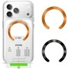 Tech-Protect MMP-210 magnetic MagSafe Ring 2-pack juoda & cosmic oranžinis