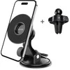 Tech-Protect N50 magnetinis automobilinis telefono laikiklis MagSafe for Cockpit/Air Vent – juodos spalvos