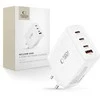 Tech-Protect NC120W-GAN 4-Port laidinis įkroviklis PD 120W / QC3.0 baltos spalvos