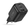 Tech-Protect NCA100W-GAN-AVS 3 prievadų tinklo įkroviklis PD 3.2 100W / QC3.0 juodas