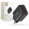 Tech-Protect NCA65W-GAN 3-PORT laidinis įkroviklis PD 65W / QC3.0 juodos spalvos