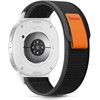 Tech-Protect Nylon Stripe apyrankė skirta Samsung Galaxy Watch 40/44/46 mm – juodos spalvos ir oranžinės spalvos