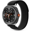 Tech-Protect Nylon Stripe apyrankė skirta Samsung Galaxy Watch 40/44/46 mm – juodos spalvos ir oranžinės spalvos