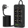 Tech-Protect PC6X6 Power Strip 6 Sockets 240V + 3xUSB-A + 3xUSB-C 200cm – Juodas