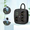 „Tech-Protect PCS3X4“ maitinimo lizdas, 3 lizdai, 2xUSB-A, 2xUSB-C, 200 cm - juodas