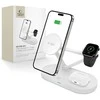 Tech-Protect QI15W-A41 3in1 belaidis įkroviklis su MagSafe for Apple Devices – baltos spalvos