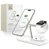 Tech-Protect QI15W-A45 3in1 belaidis įkroviklis su MagSafe for Apple Devices – baltos spalvos
