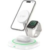 Tech-Protect QI15W-A46 3in1 magnetinis MagSafe indukcinis įkroviklis - Baltas