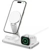 Tech-Protect QI15W-A47 MagSafe 3in1 indukcinis įkroviklis + USB-C laidas - Baltas