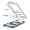 „Tech-Protect Quick Set+“ 2 grūdinto stiklo pakuotė, skirta „iPhone 17“ - juodas