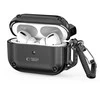 Dėklas TECH-PROTECT ROUGH HOOK Apple AIRPODS PRO 1 / 2 juodos spalvos