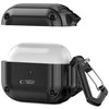 Dėklas TECH-PROTECT ROUGH HOOK Apple AIRPODS PRO 1 / 2 juodos spalvos