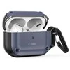 Dėklas TECH-PROTECT ROUGH HOOK Apple AIRPODS PRO 1 / 2 STEEL mėlynos spalvos