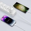 Tech Protect Sieninis įkroviklis 2x USB-C PD 35W + Cable USB-C – USB-C baltos spalvos
