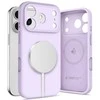 „Tech-Protect“ silikoninis „MagSafe“ dėklas, skirtas „iPhone 17 Pro Max“ – Violetinė
