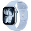 Tech-Protect SILIKONINIS DIRŽELIS WATCH 8 / 9 / 10 / 11 / 12 / SE (40 / 41 / 42 MM) ŠVIESIAI MĖLYNAS