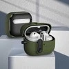 Tech-Protect Slim Hook dėklas ausinėms Samsung Galaxy Buds 3 / 3 FE / 3 Pro alyvuogių žalios spalvos