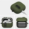 Tech-Protect Slim Hook dėklas ausinėms Samsung Galaxy Buds 3 / 3 FE / 3 Pro alyvuogių žalios spalvos
