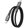 „Tech-Protect Ultraboost DNA MagTwist USB-C PD“ kabelis 100W / 5A 100 cm – pilkos spalvos