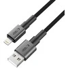 Tech-Protect UltraBoost DNA USB-A / Lightning kabelis 15W/2.4A 100 cm - pilka