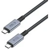 Tech-Protect UltraBoost Max USB-C 4.0 / USB-C 4.0 PD kabelis 240W 8K 40Gbps 1m – pilkas