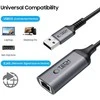 Tech-Protect UltraBoost USB-A 3.0 / Ethernet RJ45 1000Mbps adapteris - Juodas