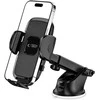 Tech-Protect V3 automobilinis telefono laikiklis for windshield/cockpit – juodos spalvos