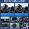 Tech-Protect V9 ArcticBoost magnetic MagSafe dashboard & vent automobilinis laikiklis su belaidžiu įkrovimu 25W QI2.2 juoda