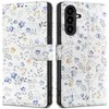 Tech-Protect Wallet dėklas skirtas Samsung Galaxy A26 5G / A17 4G / 5G – Daisies with Leaves
