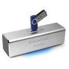 Technaxx MusicMan, baterie 600 mAh, FM-Radio, USB, sidabrinis